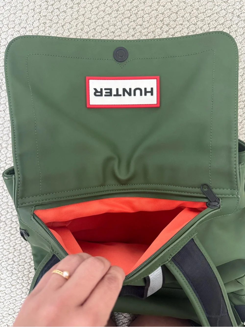 Hunter Olive Green Backpack